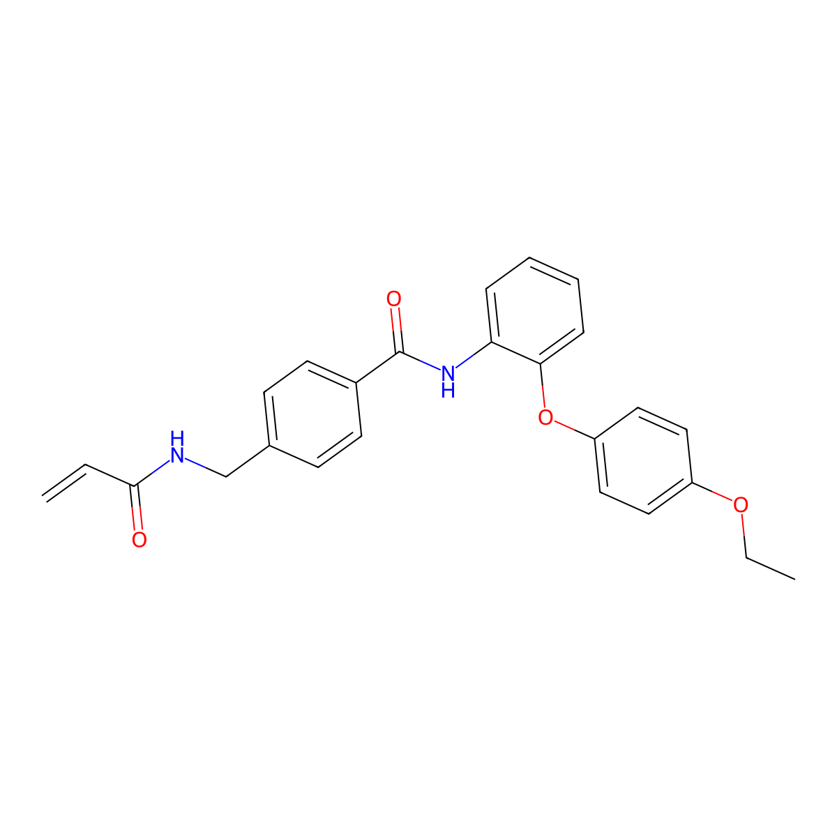 N-(2-(4-ethoxyphenoxy)phenyl)-4-((prop-2-enamido)methyl)benzamide molecular structure, CAS 1197824-15-9