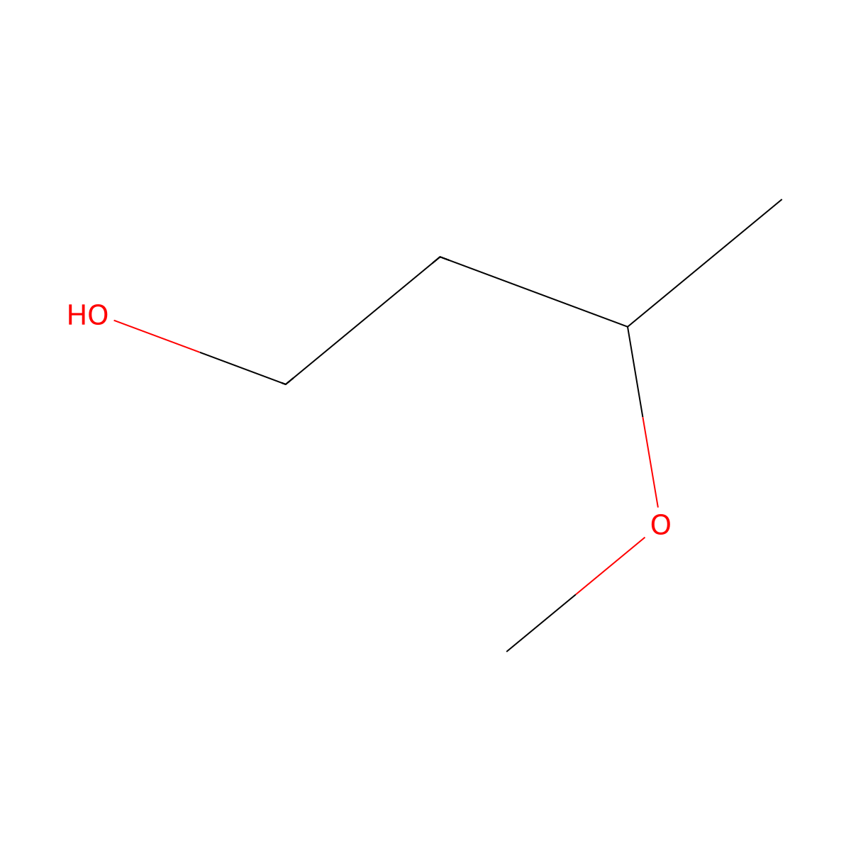 1-Butanol, 3-methoxy-, (R)- molecular structure, CAS 119784-98-4