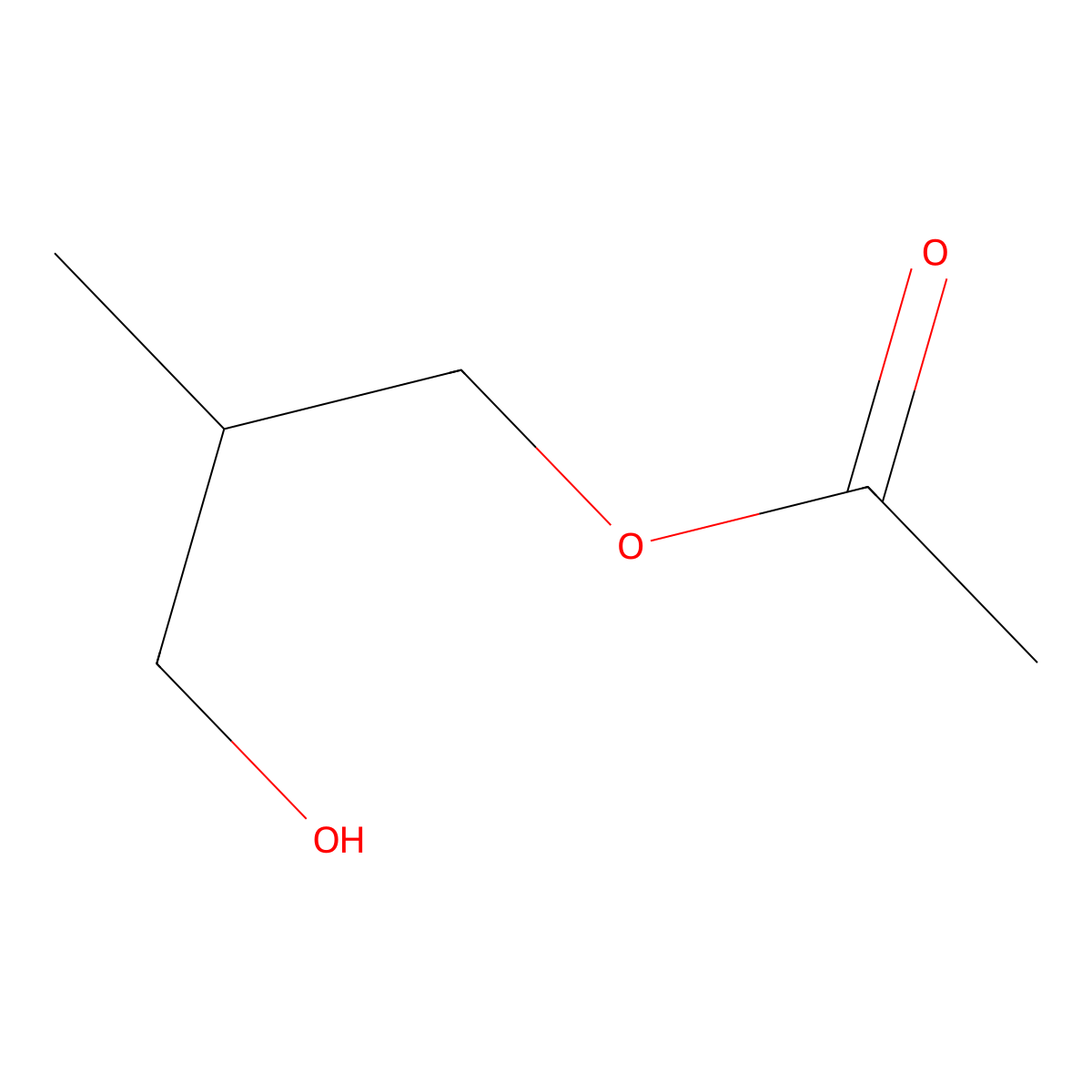 (R)-3-Hydroxy-2-methylpropyl acetate molecular structure, CAS 119786-13-9