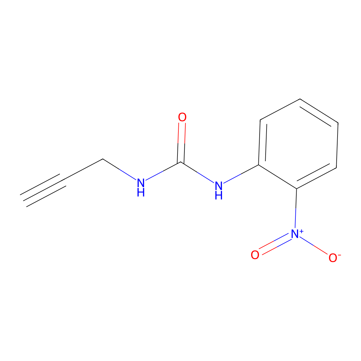 1-(2-Nitrophenyl)-3-(prop-2-yn-1-yl)urea molecular structure, CAS 1197861-80-5