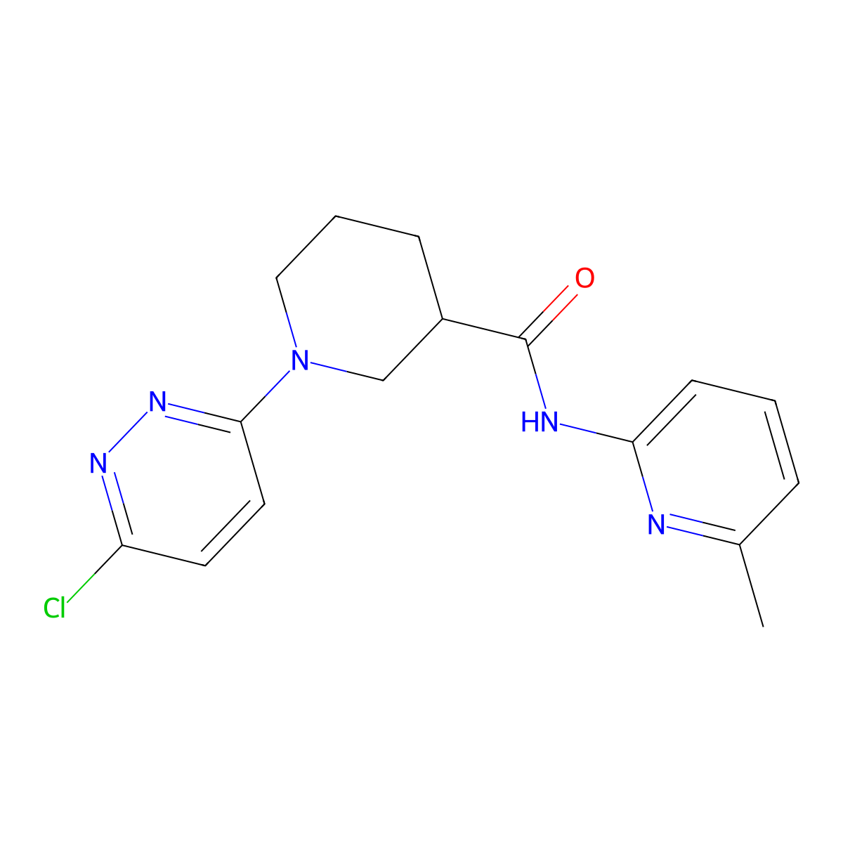 1-(6-chloropyridazin-3-yl)-N-(6-methylpyridin-2-yl)piperidine-3-carboxamide molecular structure, CAS 1197903-64-2