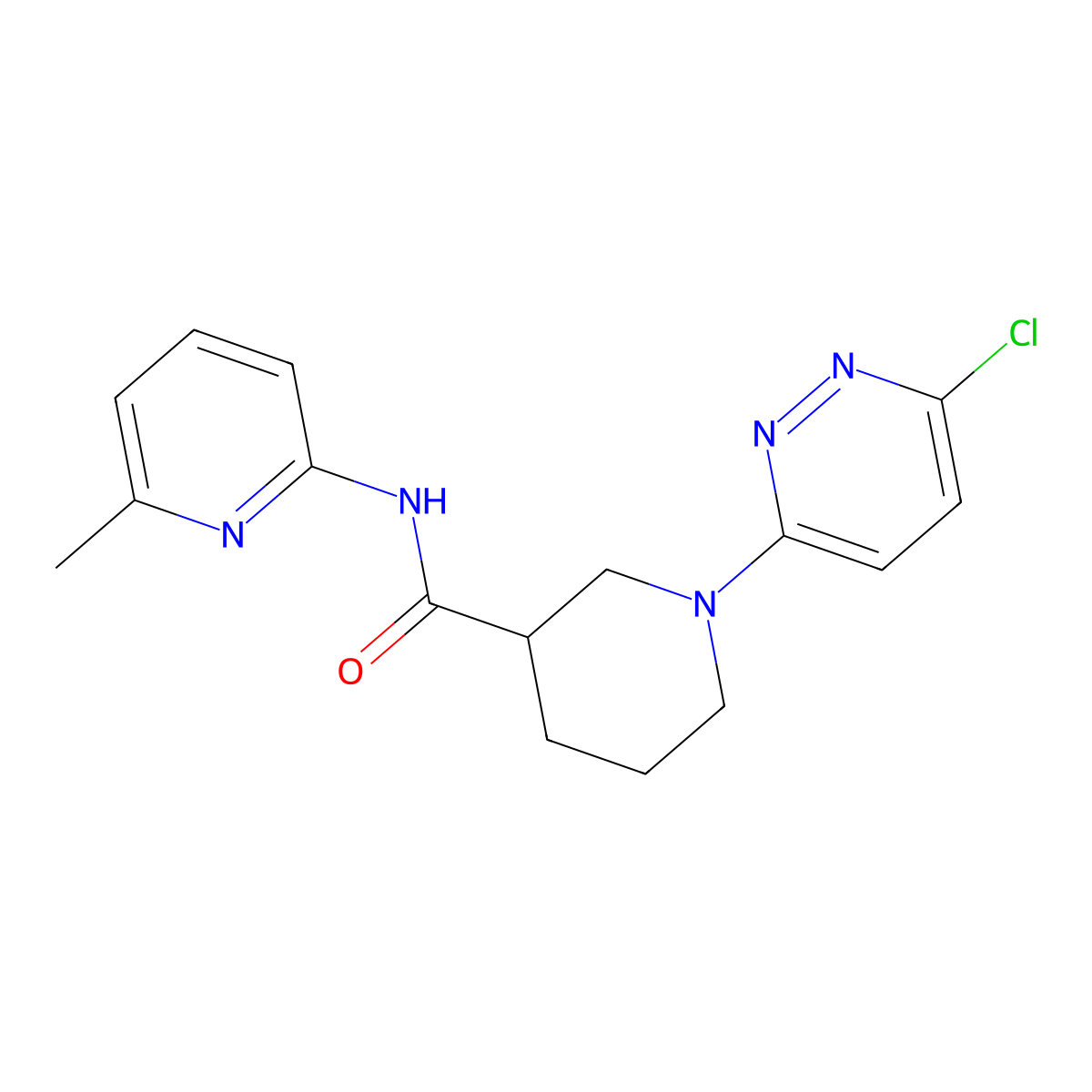 1-(6-chloropyridazin-3-yl)-N-(6-methylpyridin-2-yl)piperidine-3-carboxamide molecular structure, CAS 1197903-64-2
