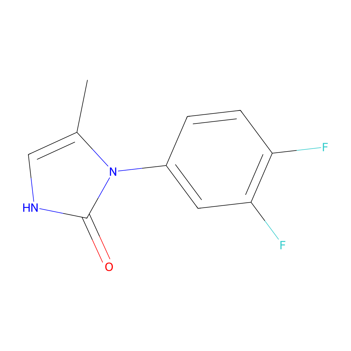 1-(3,4-difluorophenyl)-5-methyl-2,3-dihydro-1H-imidazol-2-one molecular structure, CAS 1197906-25-4