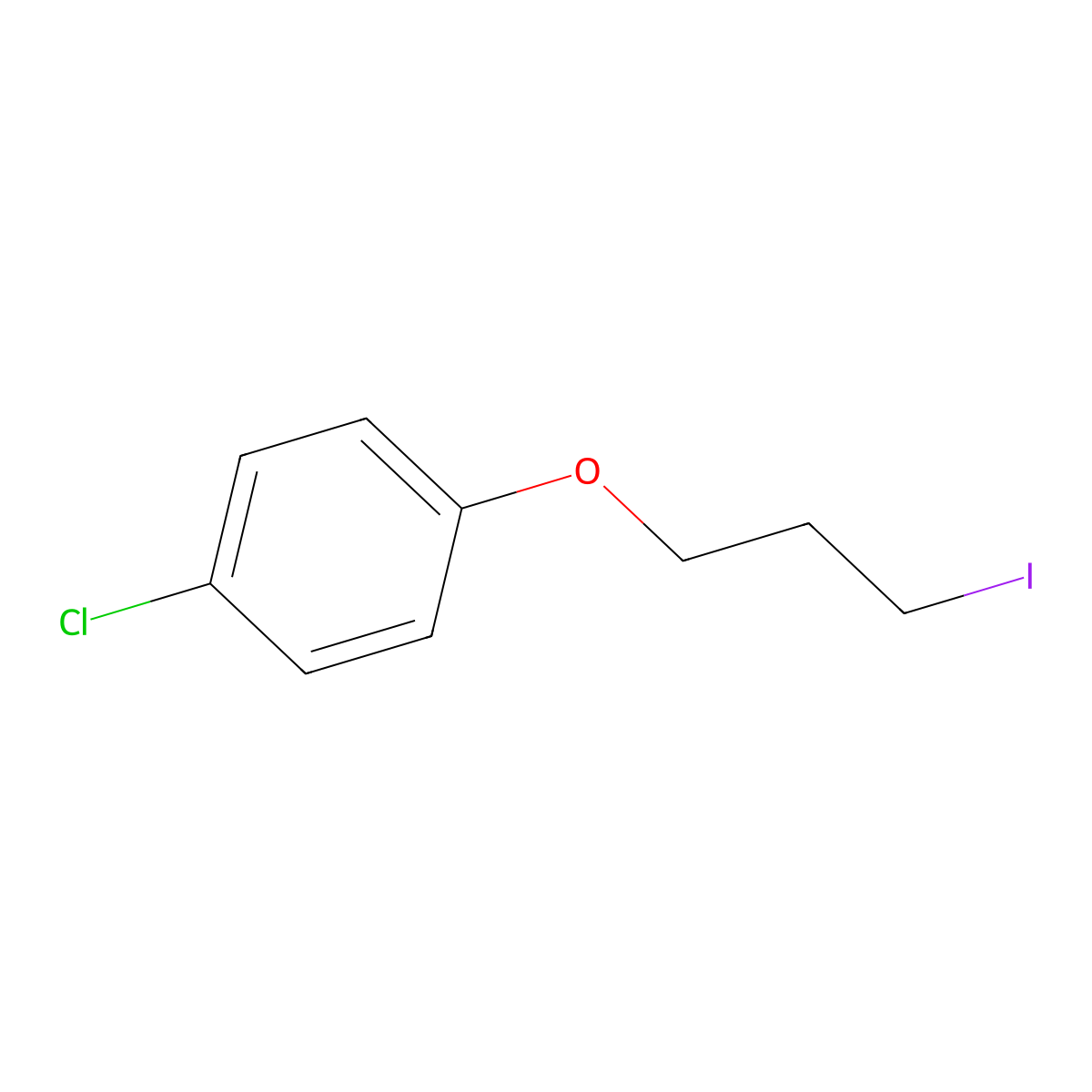 1-Chloro-4-(3-iodopropoxy)benzene molecular structure, CAS 119795-57-2