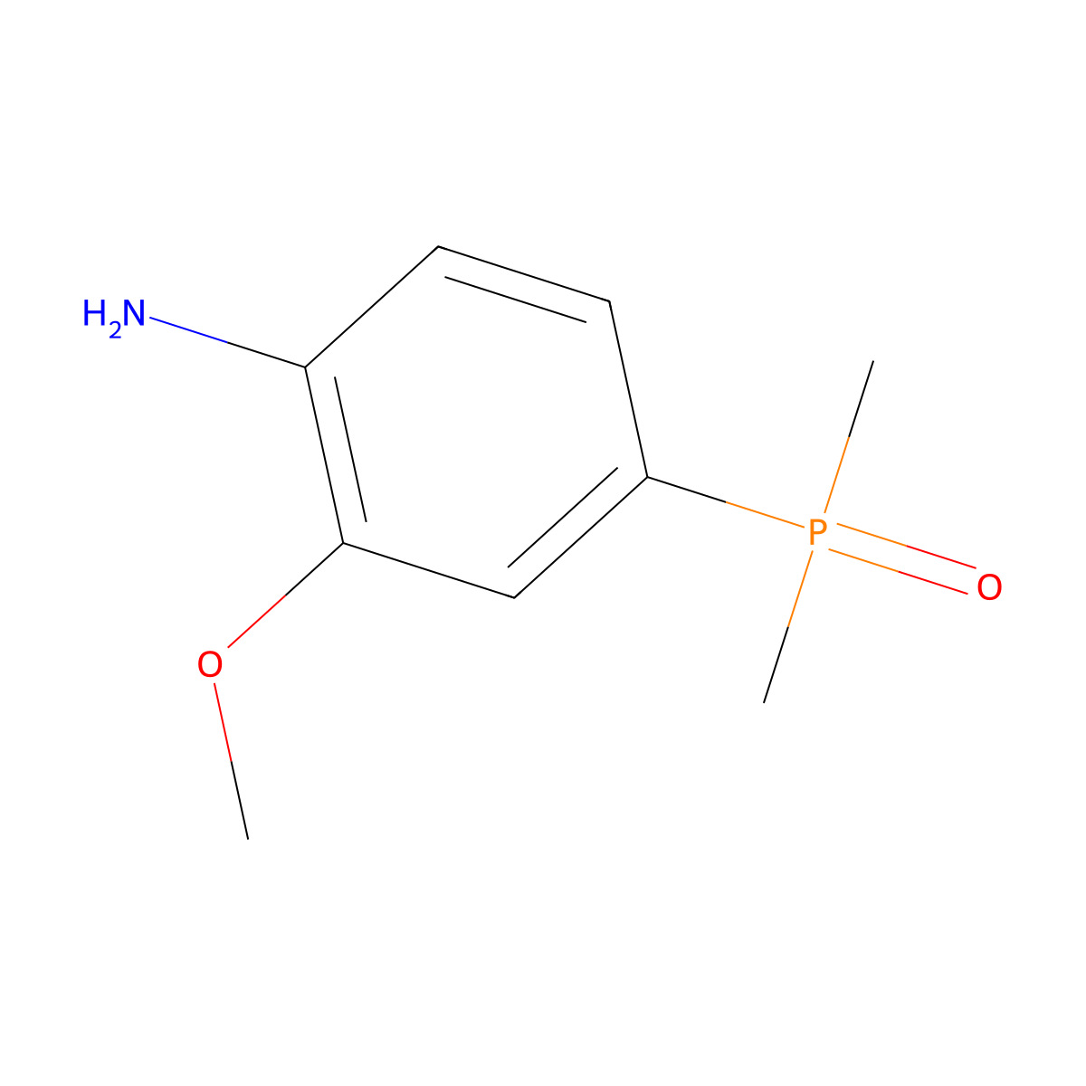 (4-Amino-3-methoxyphenyl)dimethylphosphine oxide molecular structure, CAS 1197956-03-8