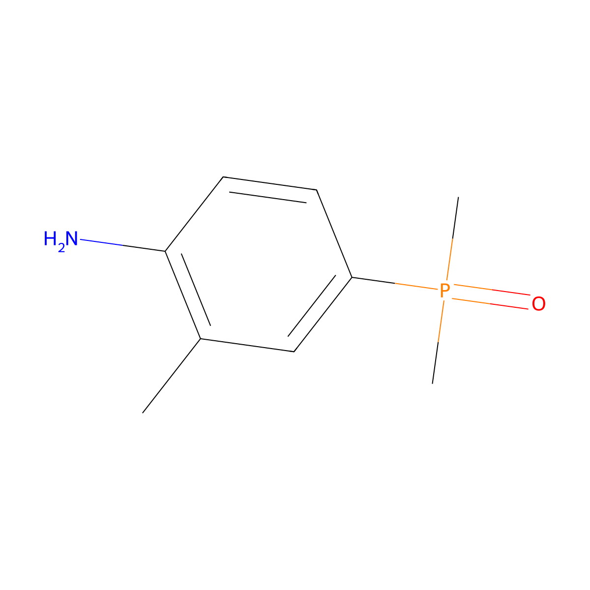 4-(Dimethylphosphoryl)-2-methylaniline molecular structure, CAS 1197956-24-3