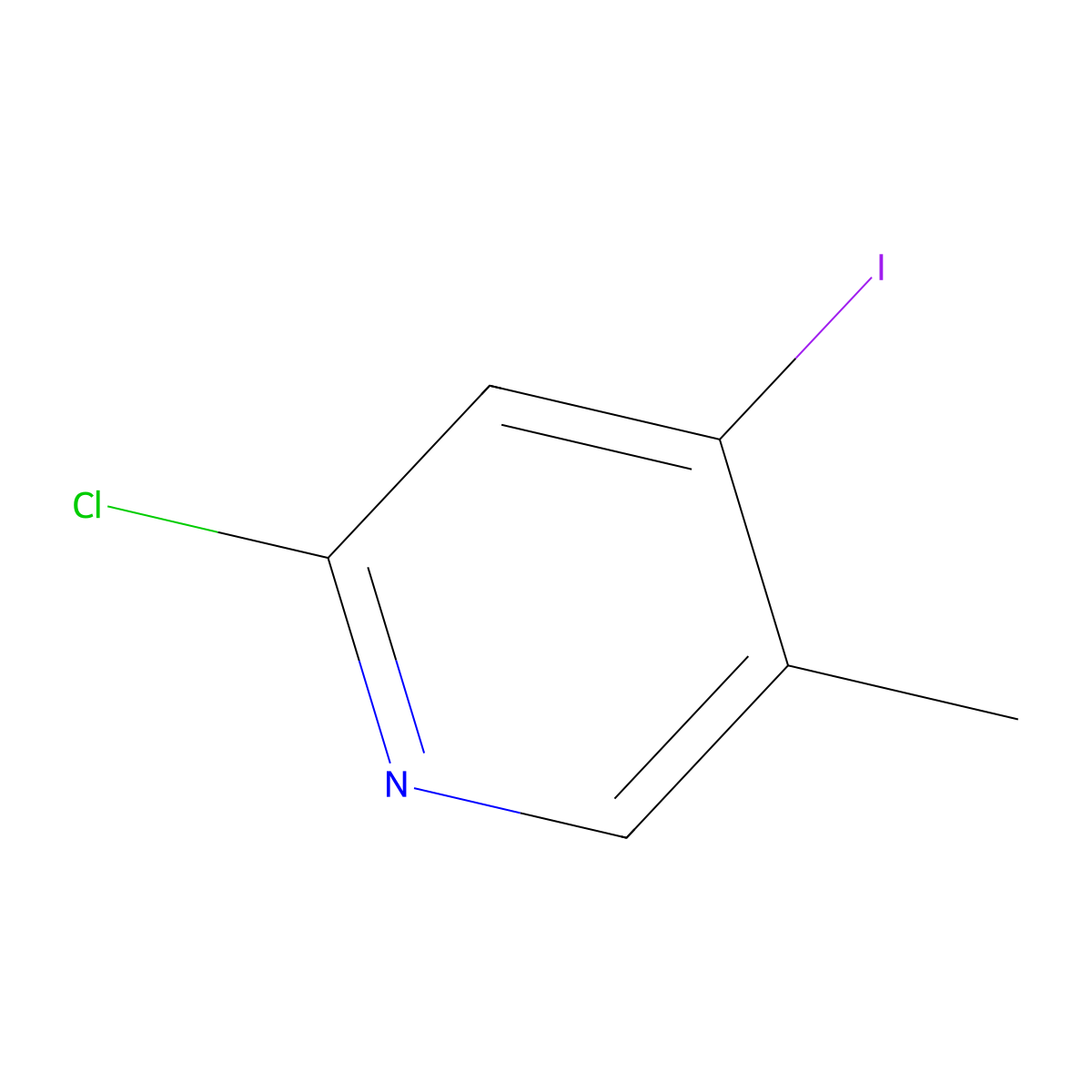 2-Chloro-4-iodo-5-methylpyridine molecular structure, CAS 1197957-18-8