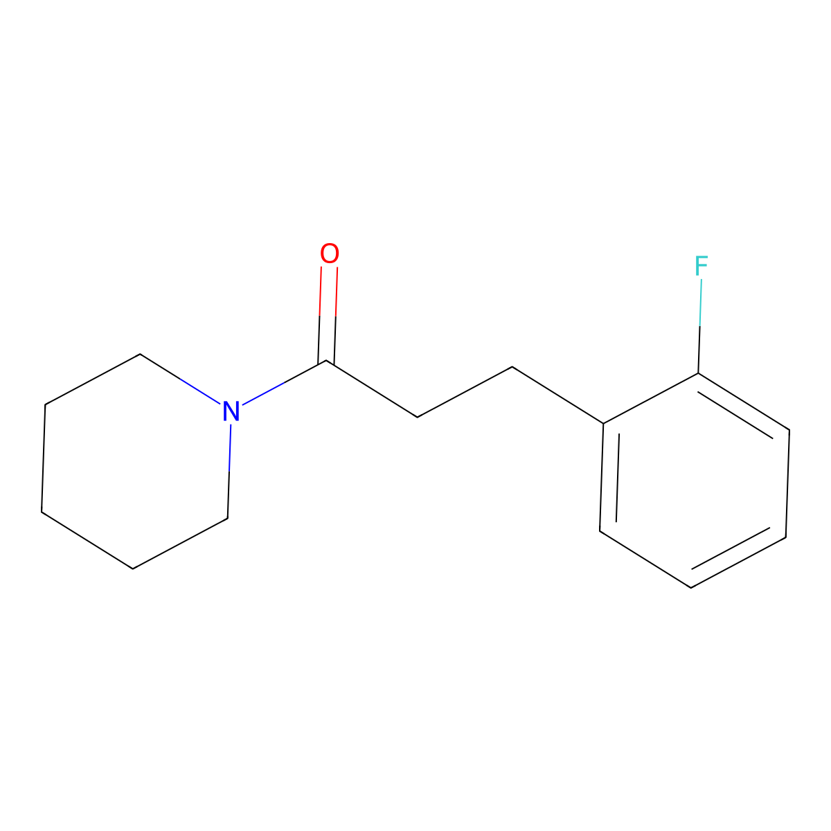3-(2-Fluorophenyl)-1-(piperidin-1-YL)propan-1-one molecular structure, CAS 1197972-23-8