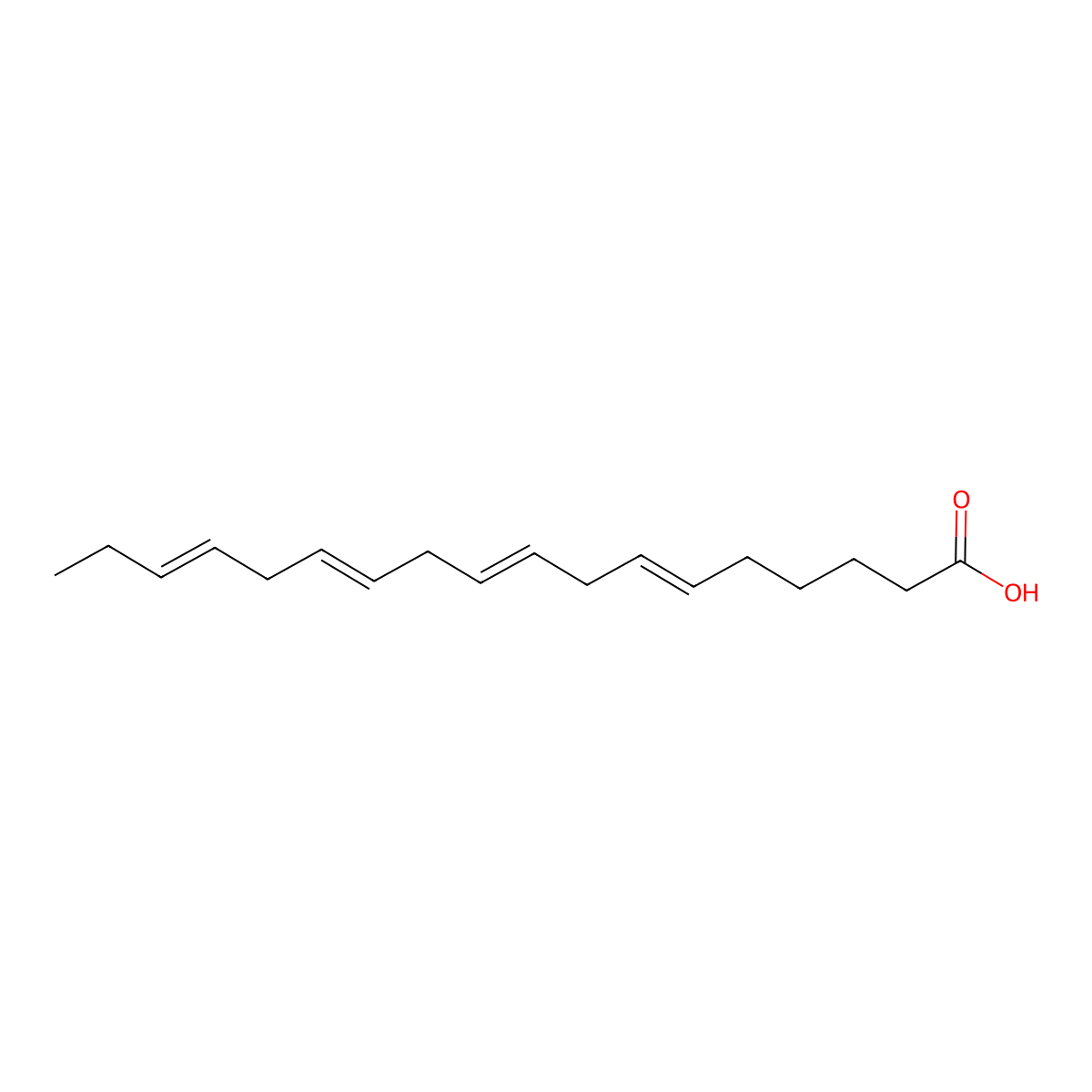 6,9,12,15-Octadecatetraenoic acid molecular structure, CAS 119798-44-6