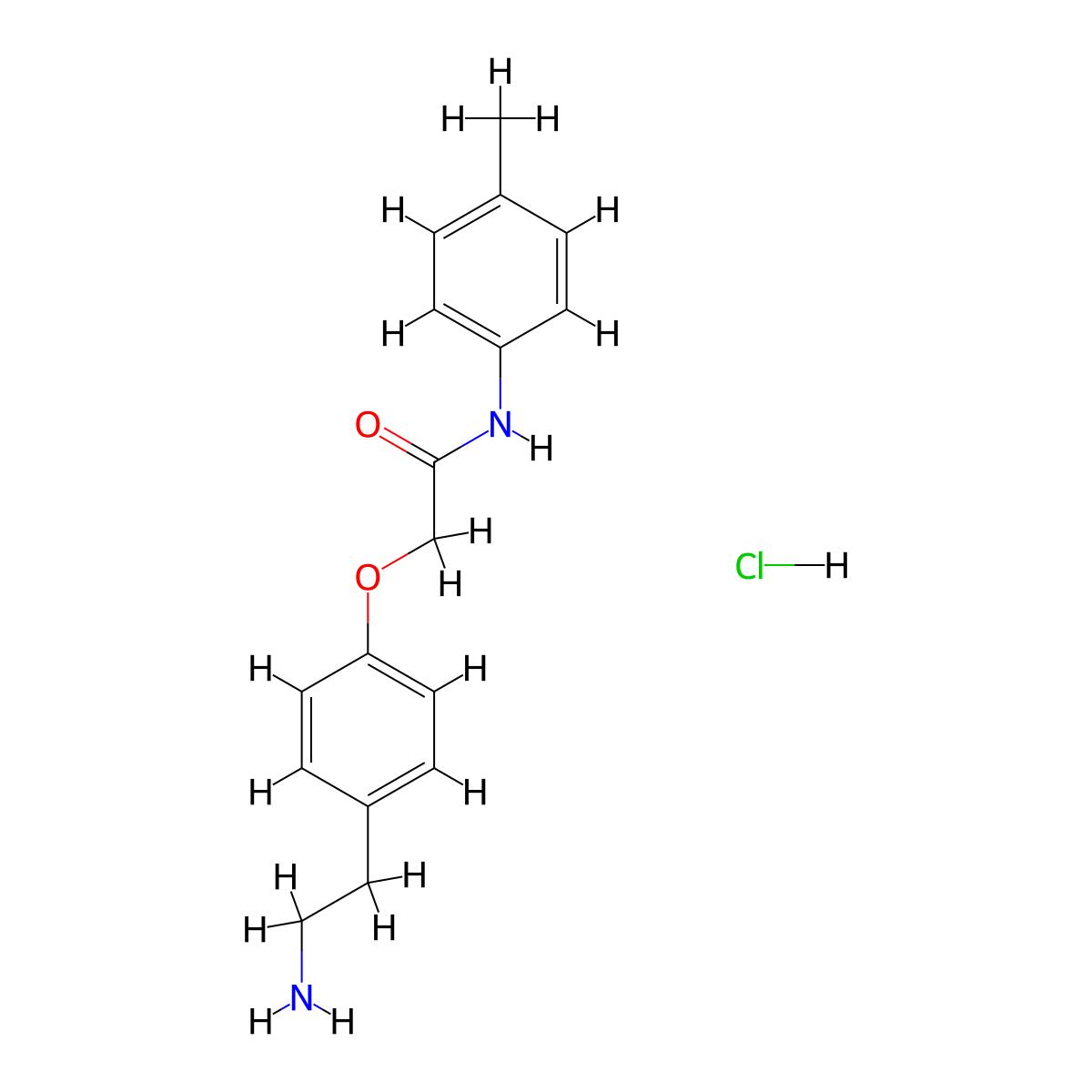 2-[4-(2-aminoethyl)phenoxy]-N-(4-methylphenyl)acetamide hydrochloride molecular structure, CAS 1197980-23-6