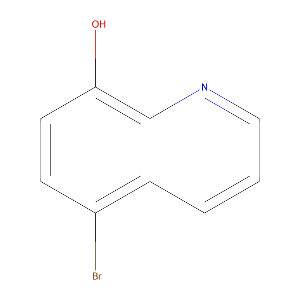 8-Quinolinol, 5-bromo- molecular structure, CAS 1198-14-7