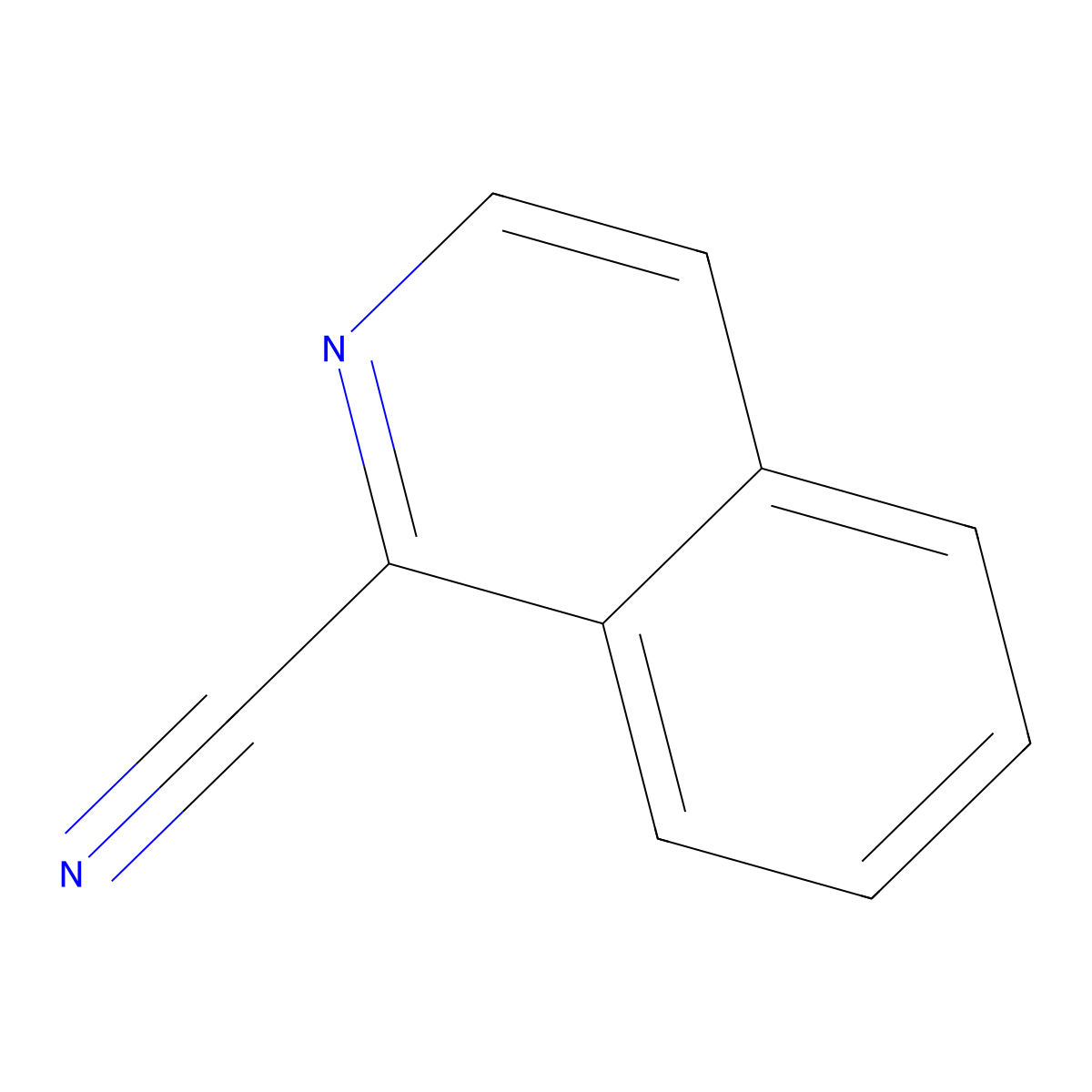 1-Isoquinolinecarbonitrile molecular structure, CAS 1198-30-7