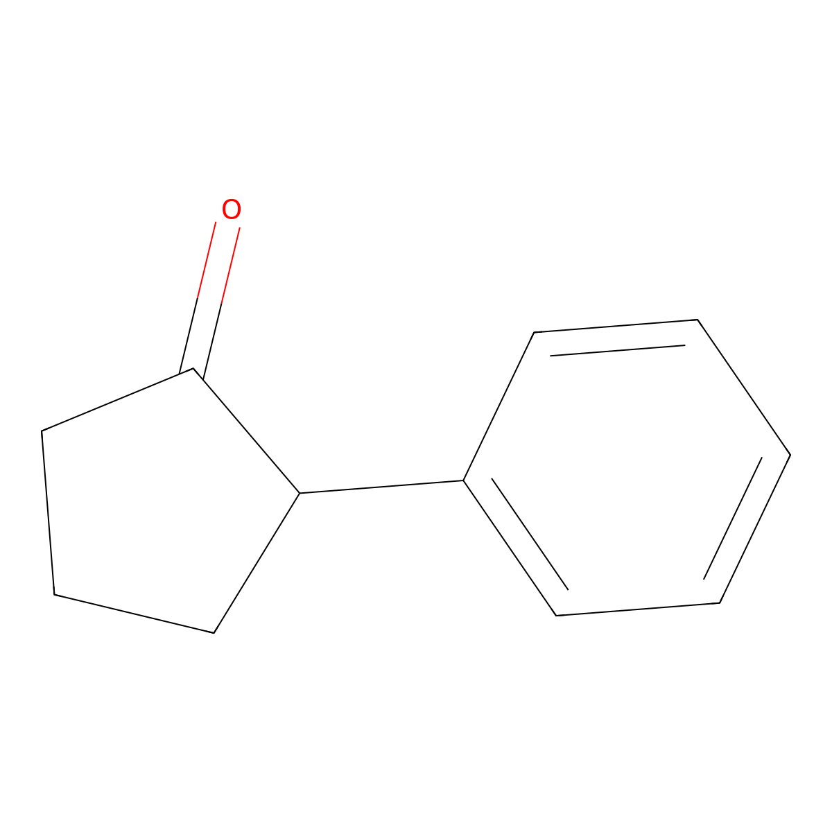 2-Phenylcyclopentanone molecular structure, CAS 1198-34-1