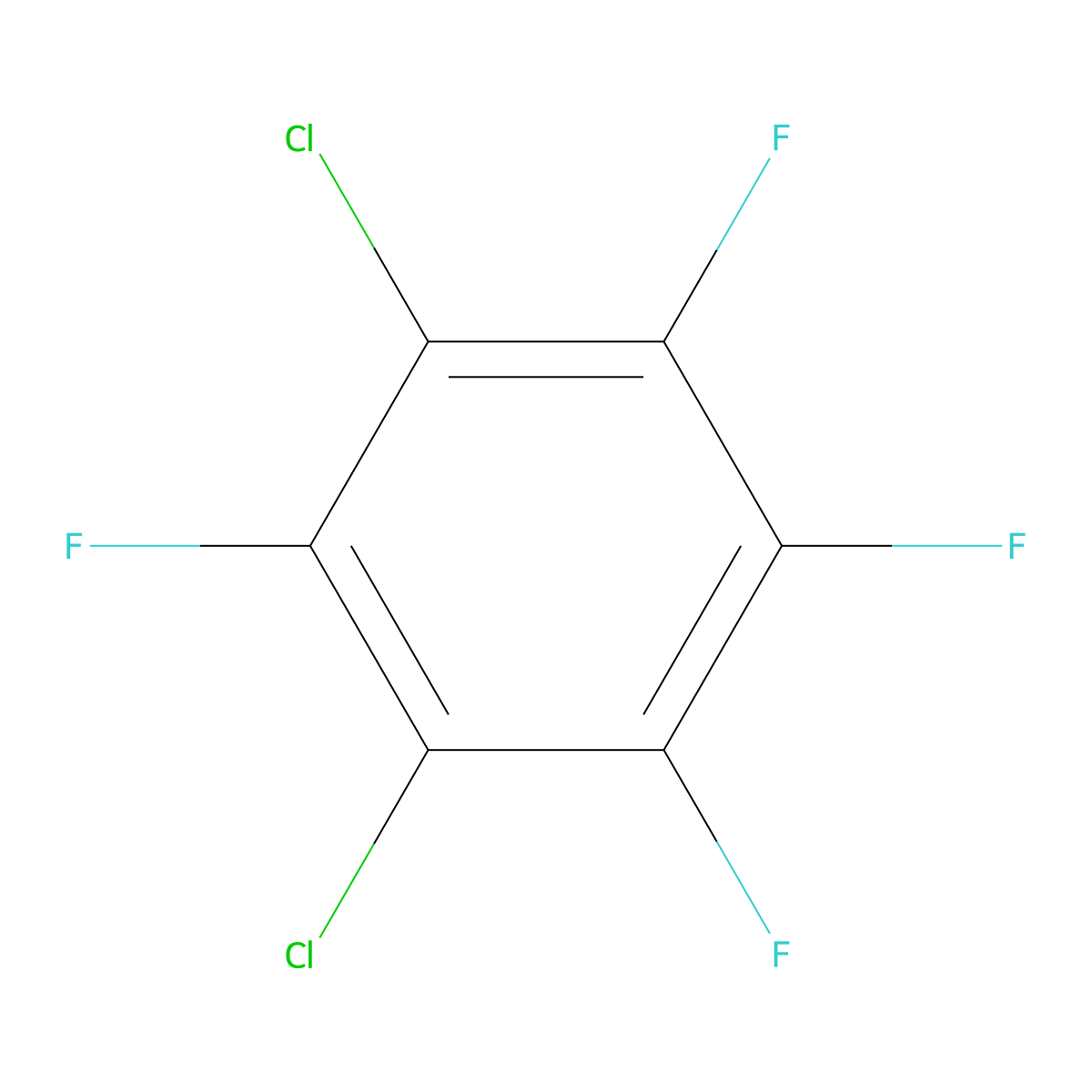 1,3-Dichloro-2,4,5,6-tetrafluorobenzene molecular structure, CAS 1198-61-4