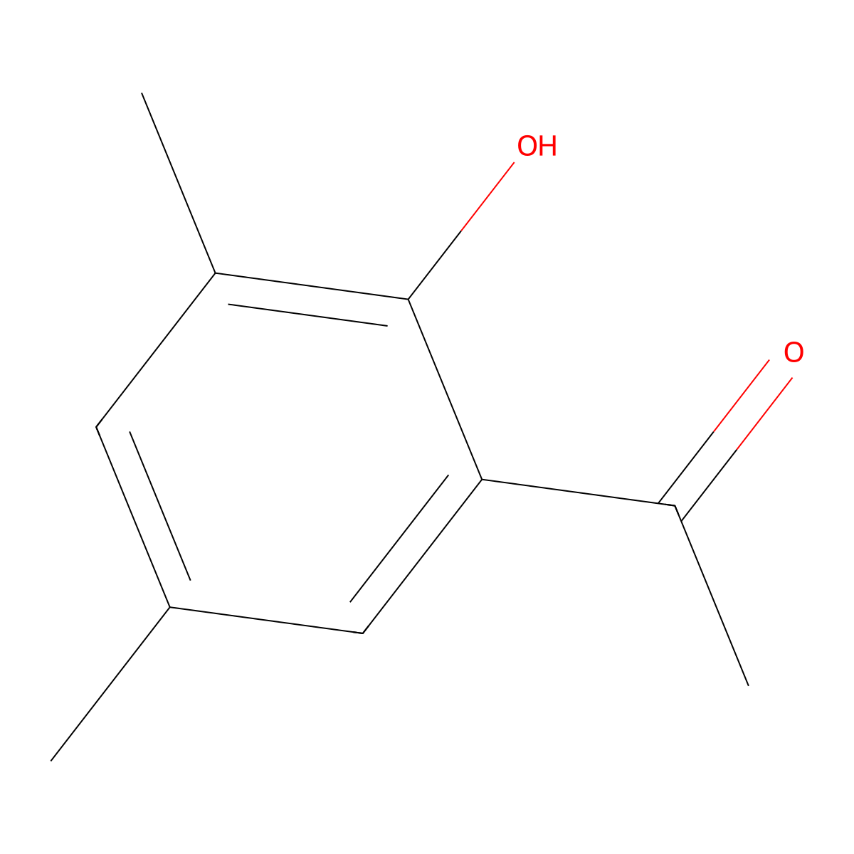 1-(2-Hydroxy-3,5-dimethylphenyl)ethan-1-one molecular structure, CAS 1198-66-9