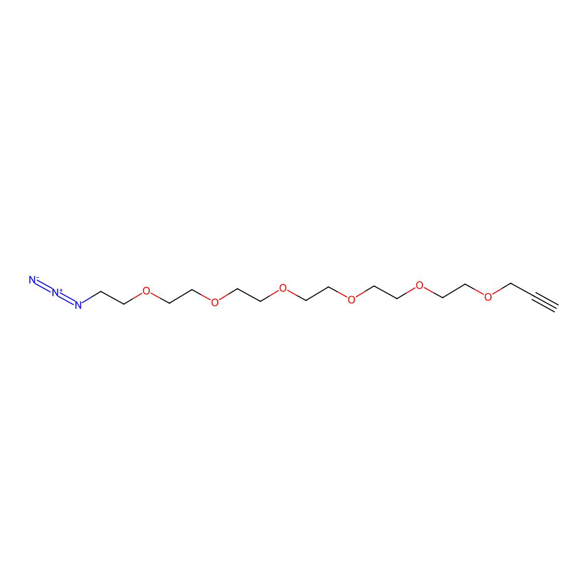 Propargyl-PEG6-N3 molecular structure, CAS 1198080-03-3