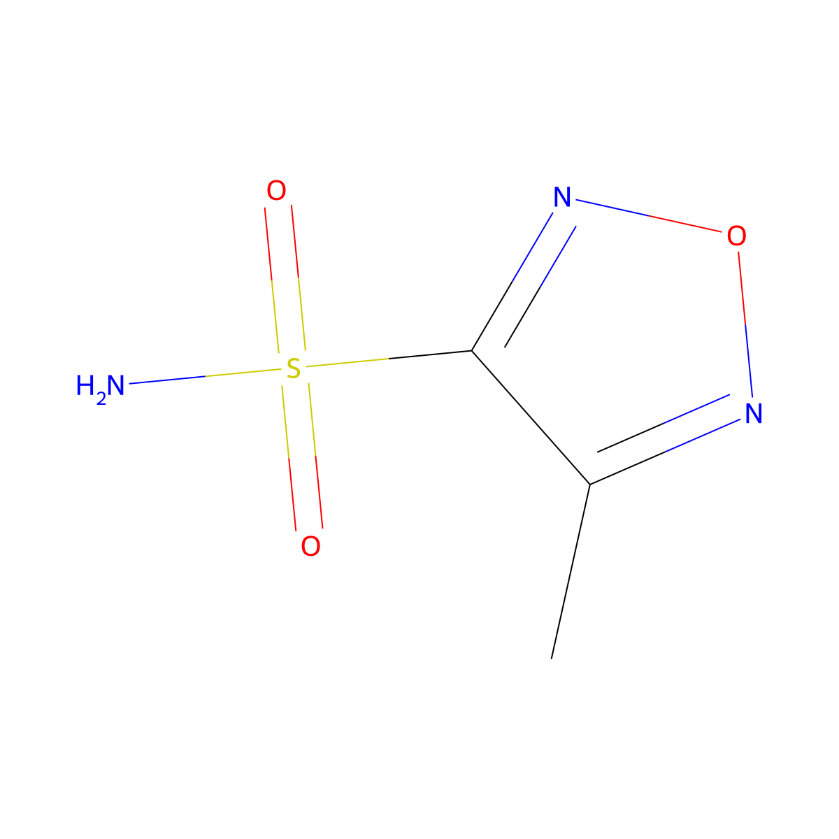 4-Methyl-1,2,5-oxadiazole-3-sulfonamide molecular structure, CAS 1198084-65-9