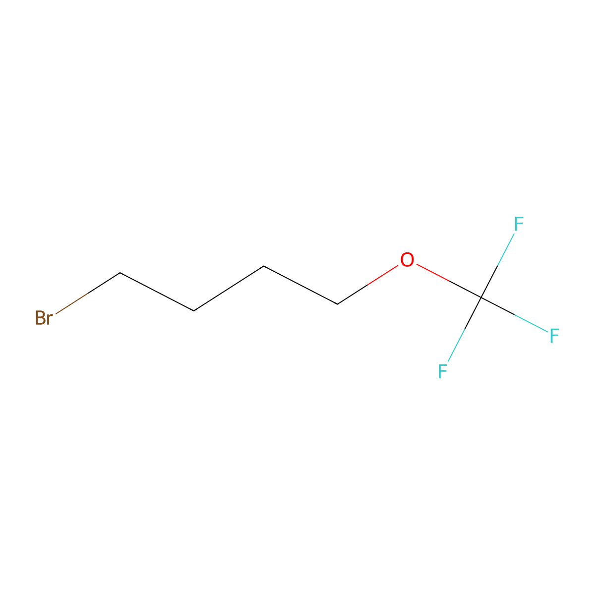 1-Bromo-4-trifluoromethoxybutane molecular structure, CAS 1198089-25-6