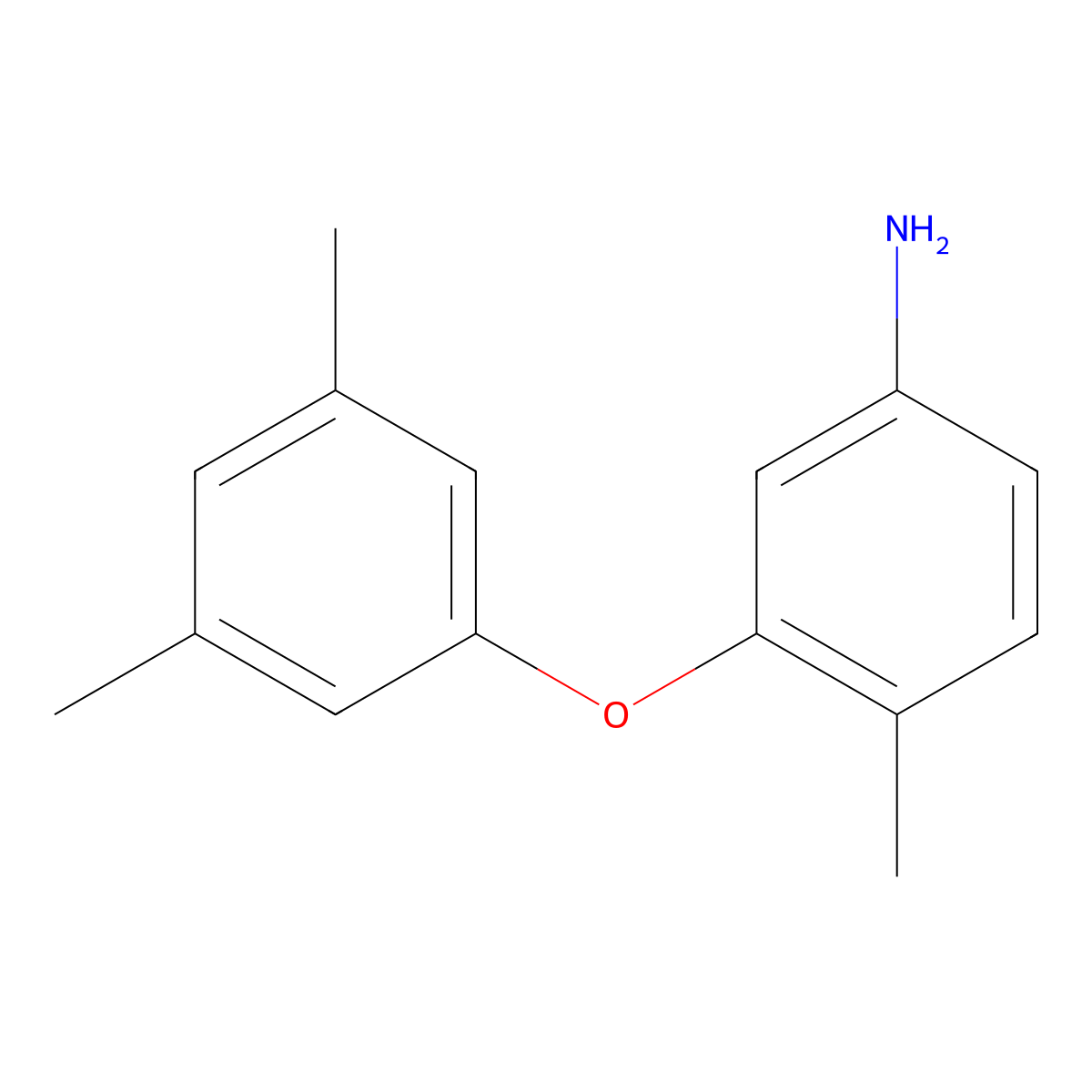 3-(3,5-Dimethylphenoxy)-4-methylaniline molecular structure, CAS 1198117-28-0