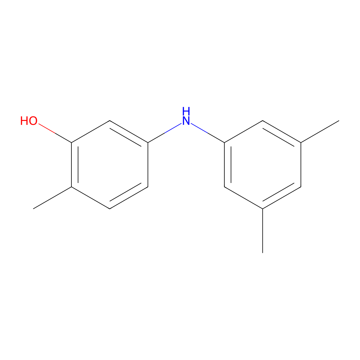 5-[(3,5-Dimethylphenyl)amino]-2-methylphenol molecular structure, CAS 1198117-30-4