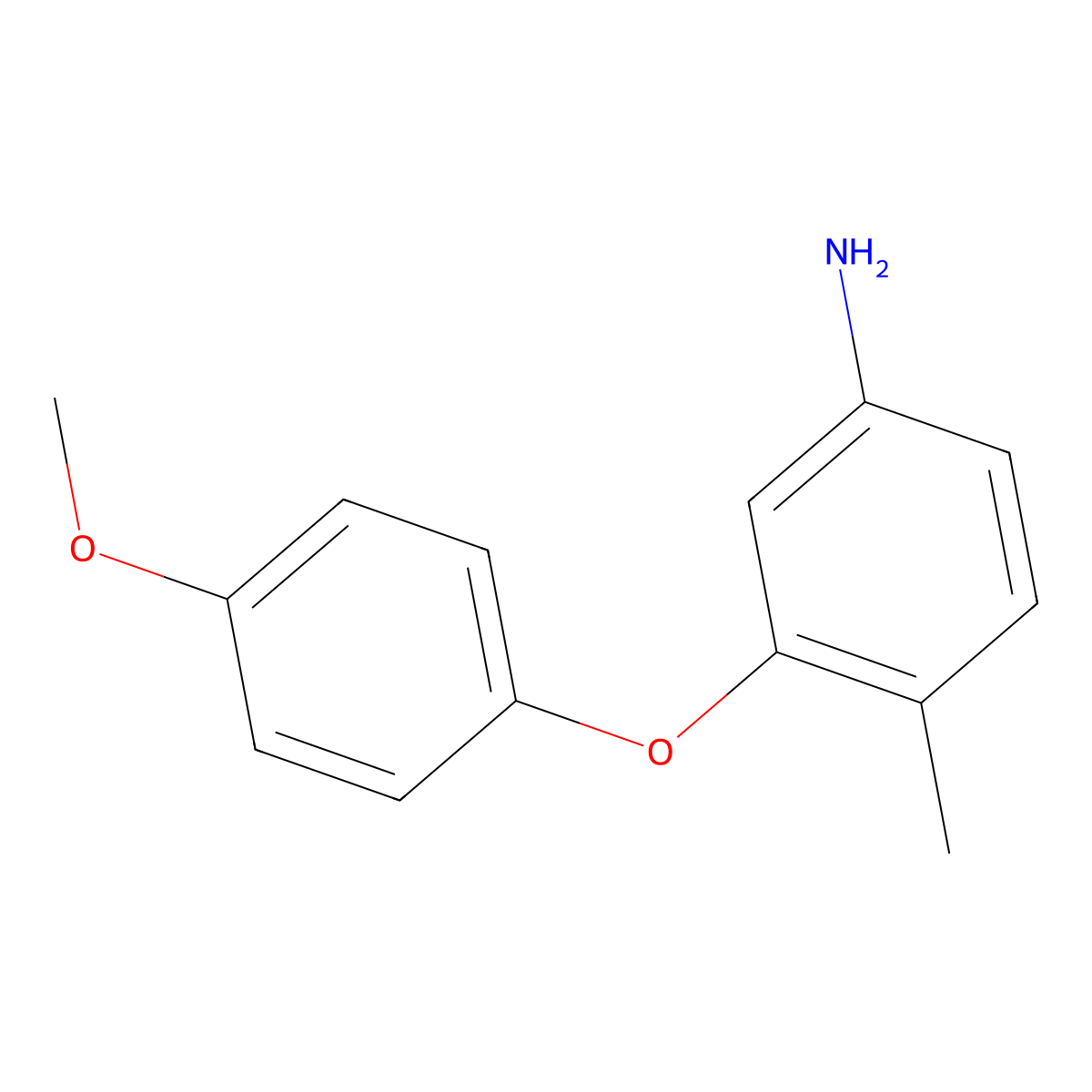 3-(4-Methoxyphenoxy)-4-methylaniline molecular structure, CAS 1198117-32-6