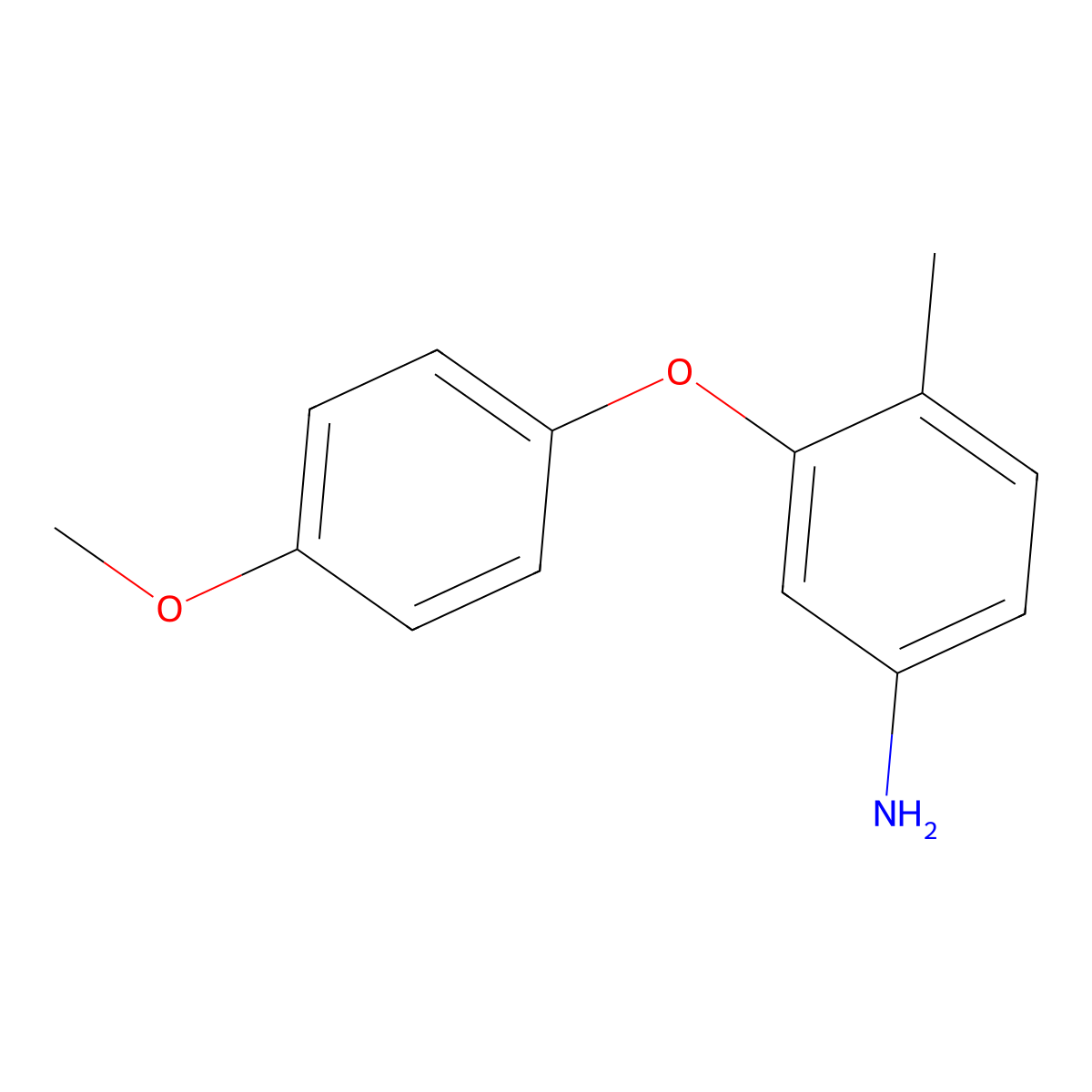 3-(4-Methoxyphenoxy)-4-methylaniline molecular structure, CAS 1198117-32-6