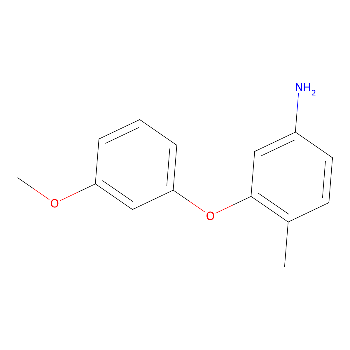 3-(3-Methoxyphenoxy)-4-methylaniline molecular structure, CAS 1198117-39-3