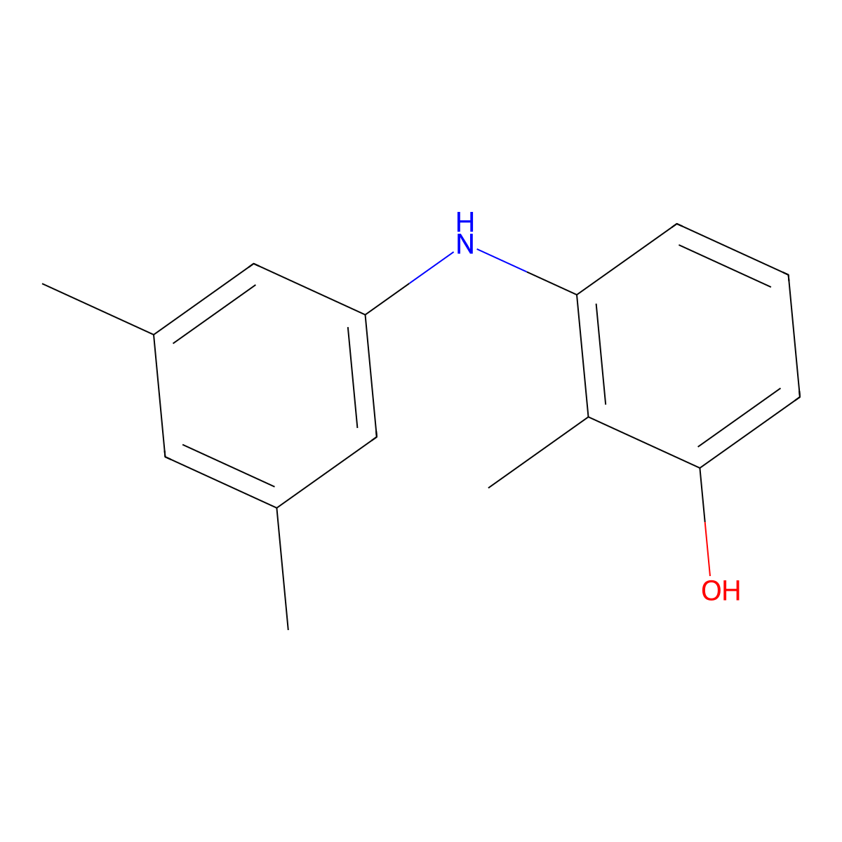 3-[(3,5-Dimethylphenyl)amino]-2-methylphenol molecular structure, CAS 1198117-45-1
