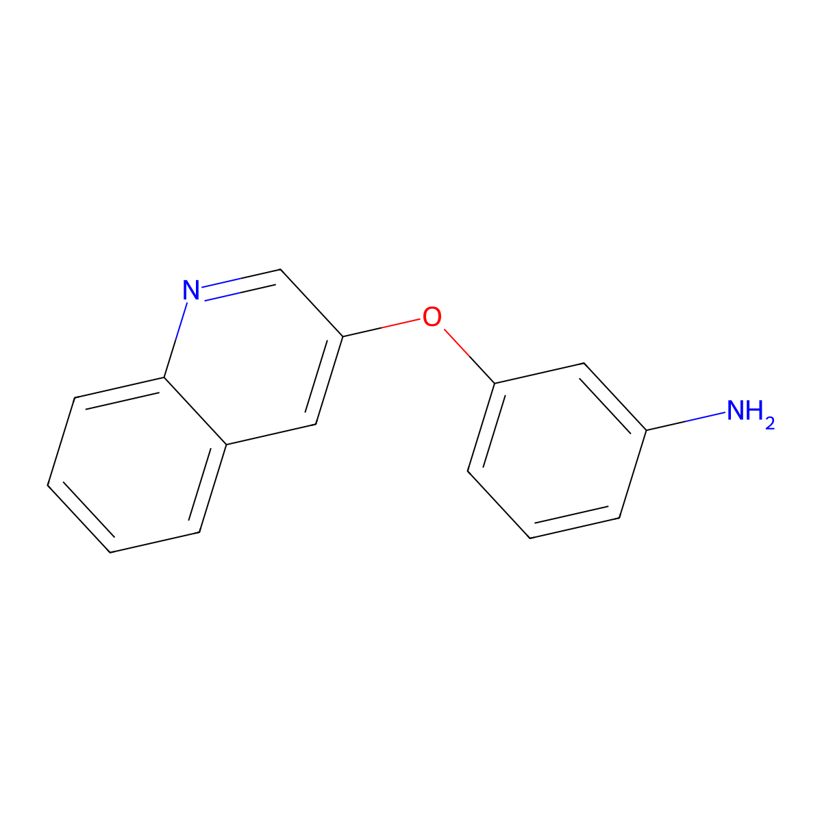 3-(Quinolin-3-yloxy)aniline molecular structure, CAS 1198117-62-2
