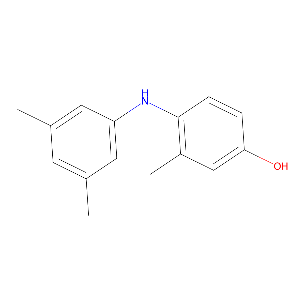 4-[(3,5-Dimethylphenyl)amino]-3-methylphenol molecular structure, CAS 1198117-98-4