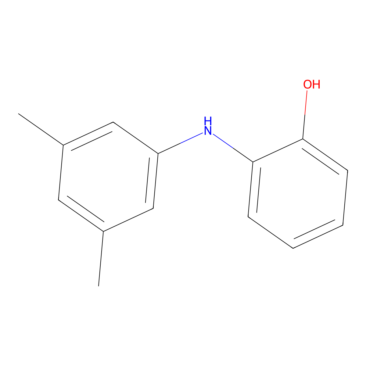 2-[(3,5-Dimethylphenyl)amino]phenol molecular structure, CAS 1198118-09-0