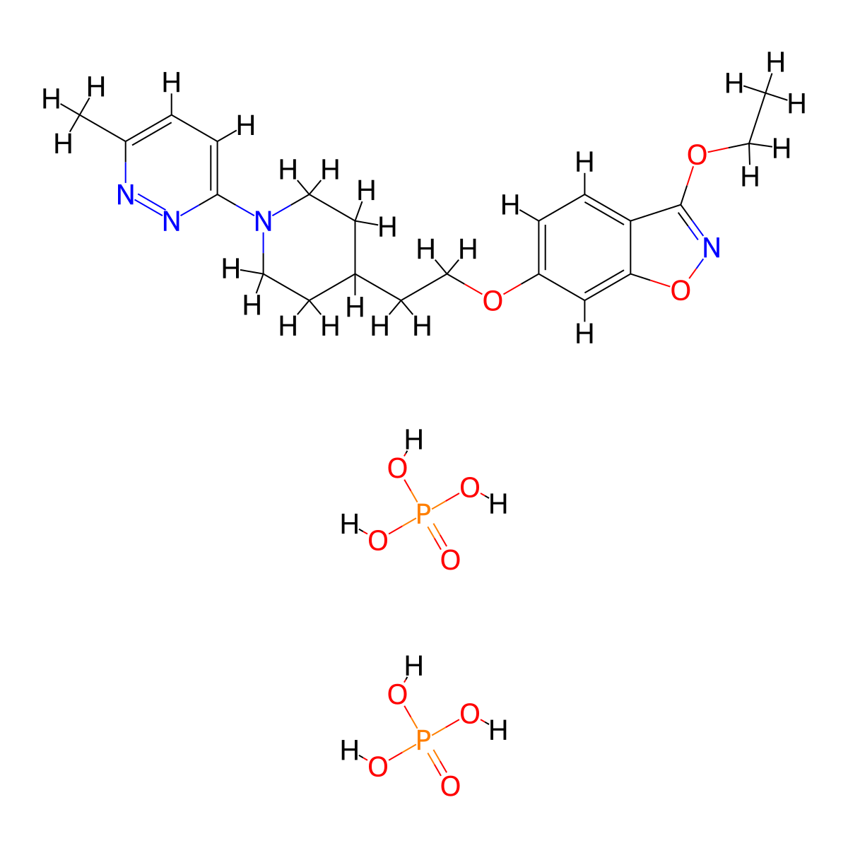 Vapendavir (diphosphate) molecular structure, CAS 1198151-75-5