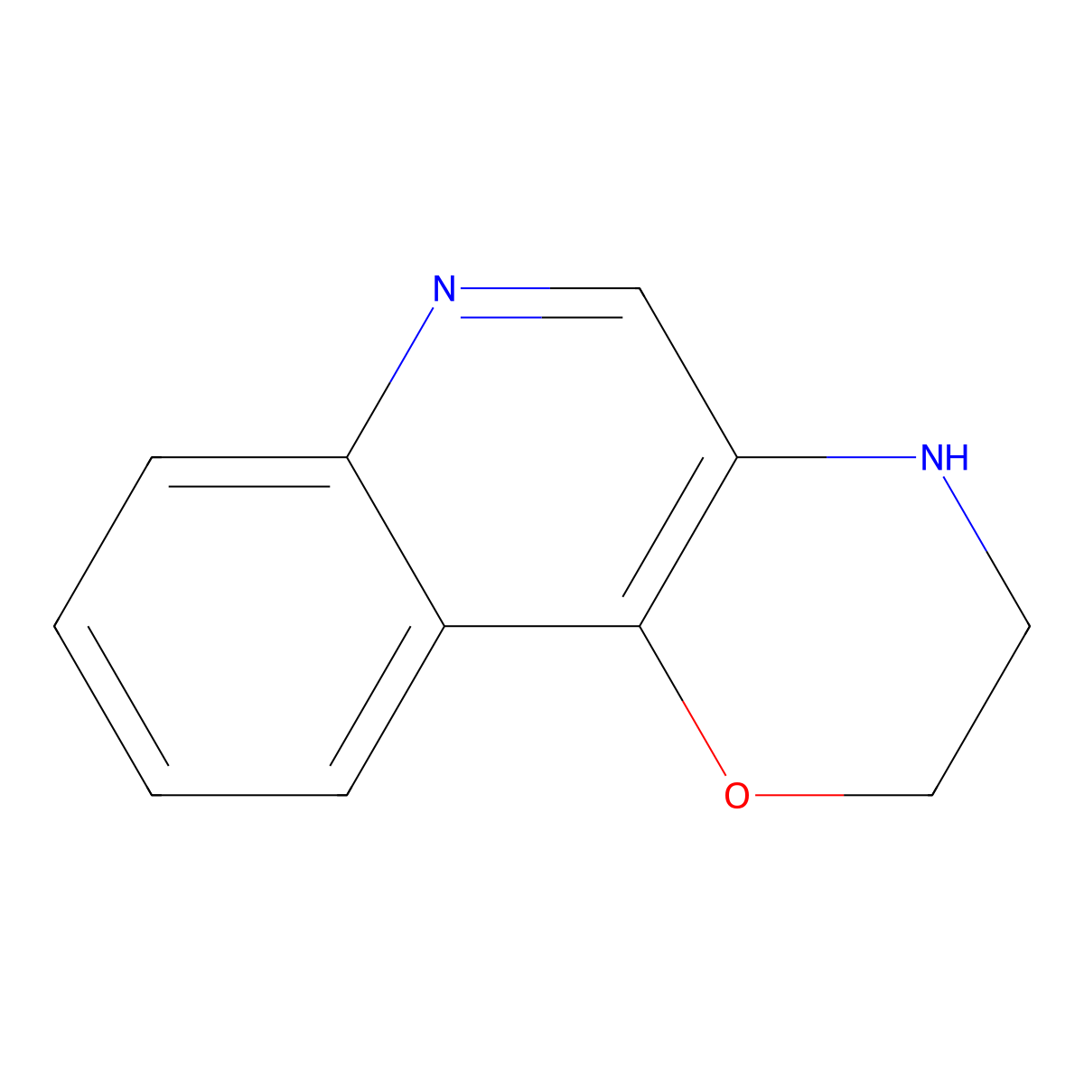 3,4-dihydro-2H-[1,4]oxazino[3,2-c]quinoline molecular structure, CAS 1198154-31-2
