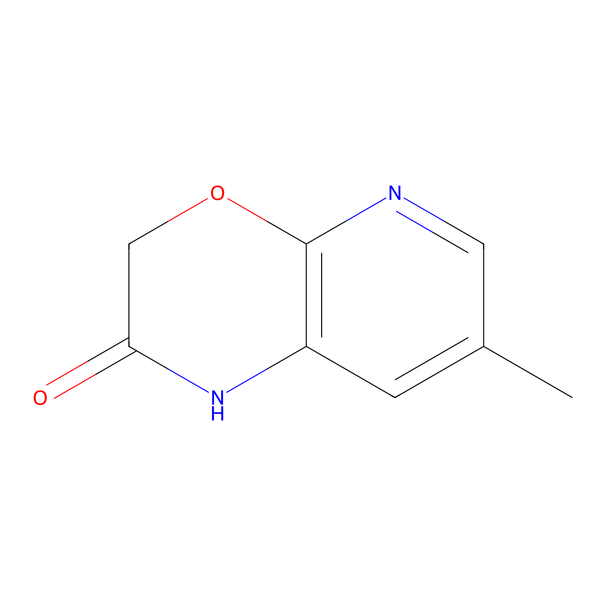 7-Methyl-1H-pyrido(2,3-b)(1,4)oxazin-2(3H)-one molecular structure, CAS 1198154-56-1