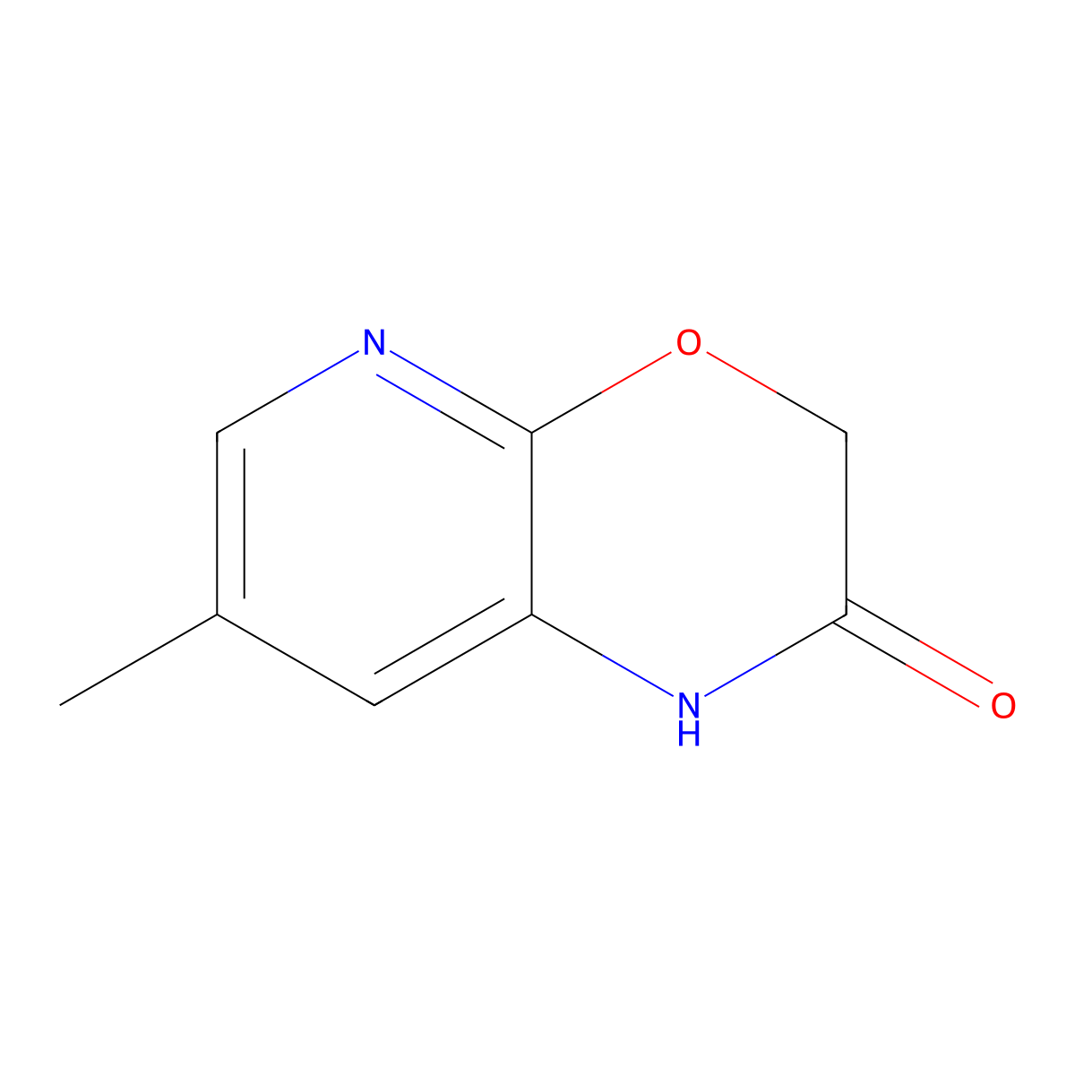 7-Methyl-1H-pyrido(2,3-b)(1,4)oxazin-2(3H)-one molecular structure, CAS 1198154-56-1