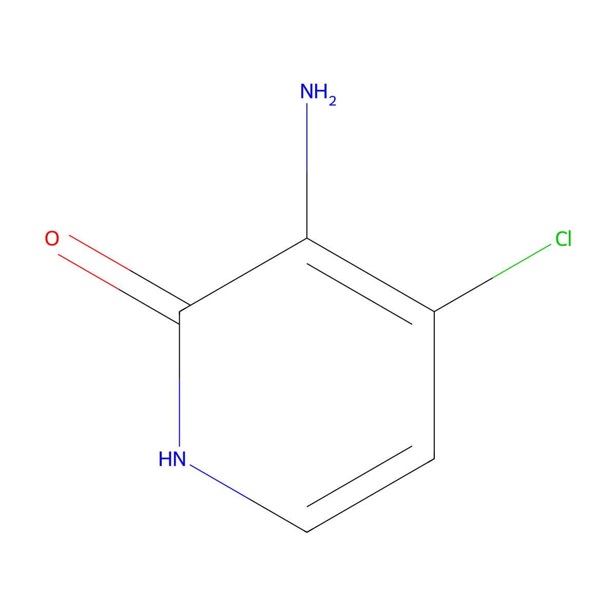 3-Amino-4-chloropyridin-2-OL molecular structure, CAS 1198154-61-8