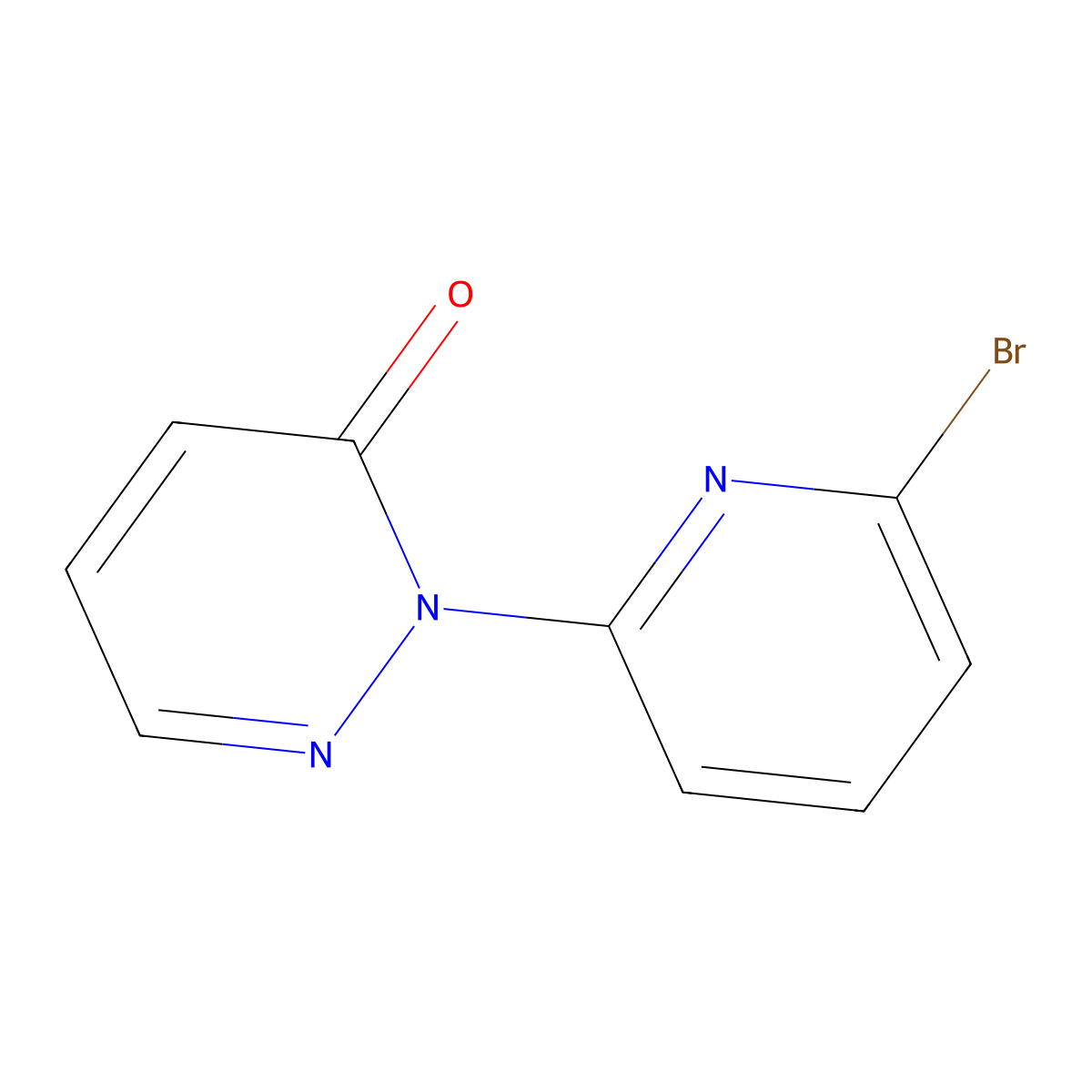 2-[Pyridazin-3(2H)-one]-6-bromopyridine molecular structure, CAS 1198154-92-5