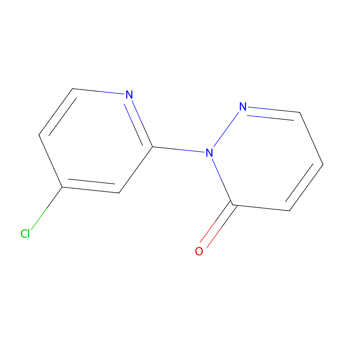 2-[Pyridazin-3(2H)-one]-4-chloropyridine molecular structure, CAS 1198154-97-0