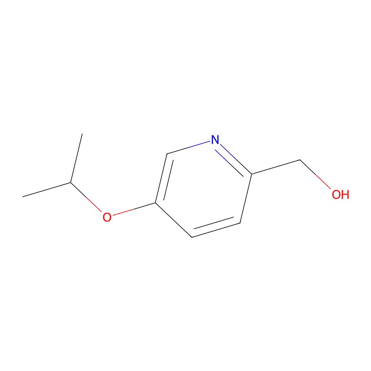 [5-(Propan-2-yloxy)pyridin-2-yl]methanol molecular structure, CAS 1198166-00-5