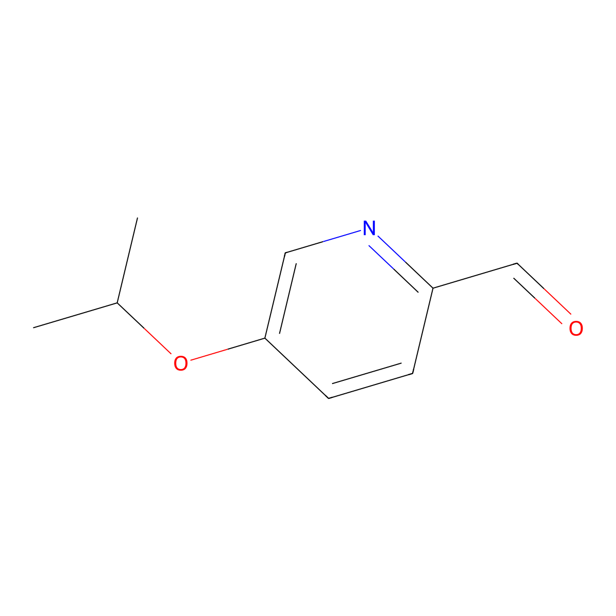 5-Isopropoxypicolinaldehyde molecular structure, CAS 1198166-01-6