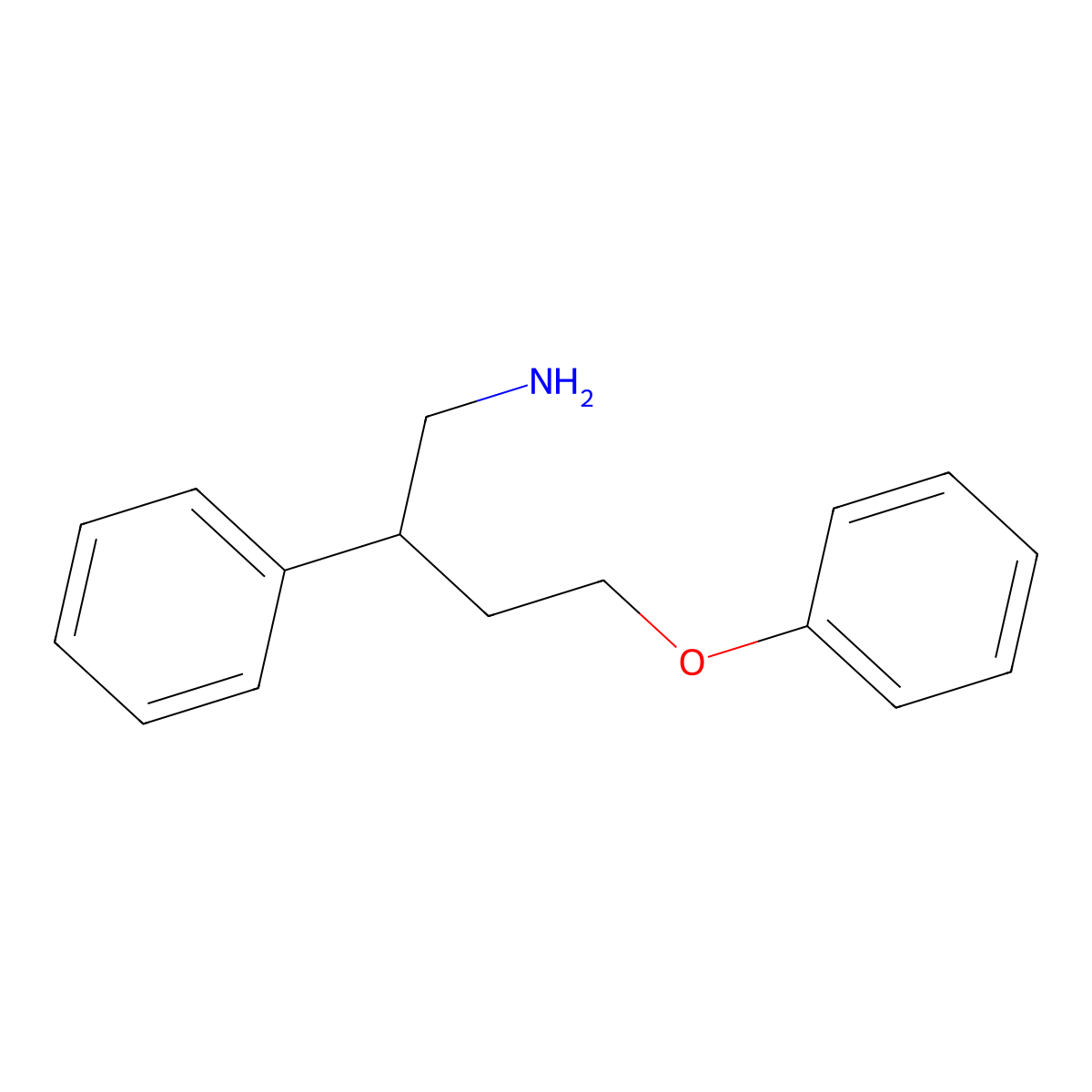 (1-Amino-4-phenoxybutan-2-yl)benzene molecular structure, CAS 1198278-13-5