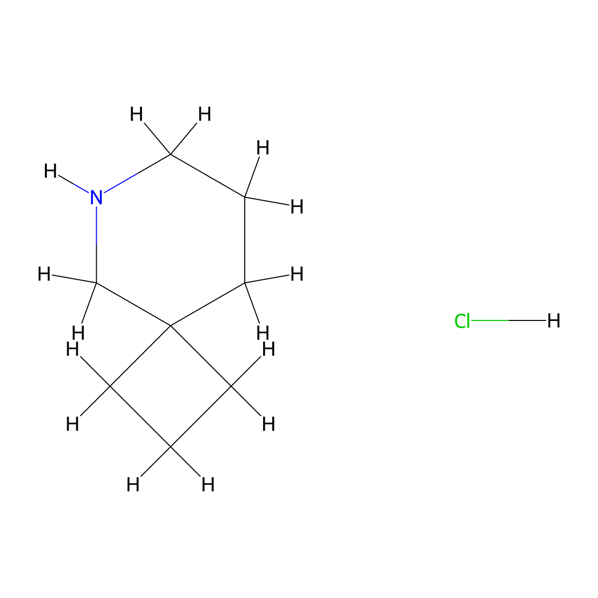 6-Aza-spiro[3.5]nonane hydrochloride molecular structure, CAS 1198285-07-2