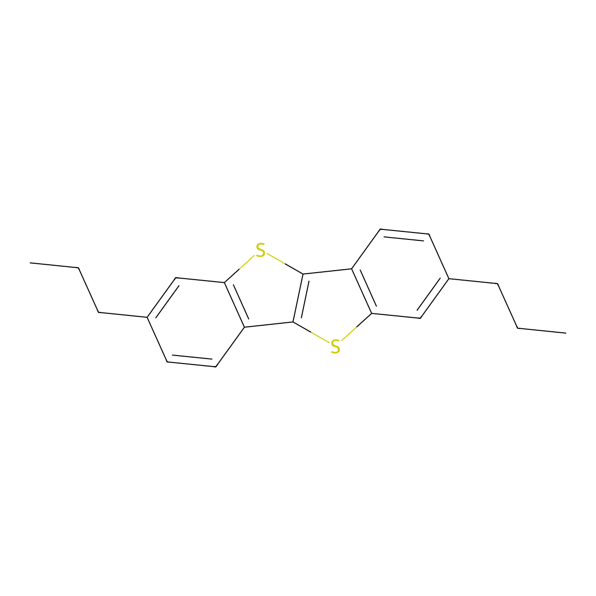2,7-Dipropylbenzo[b]benzo[4,5]thieno[2,3-d]thiophene molecular structure, CAS 1198290-38-8