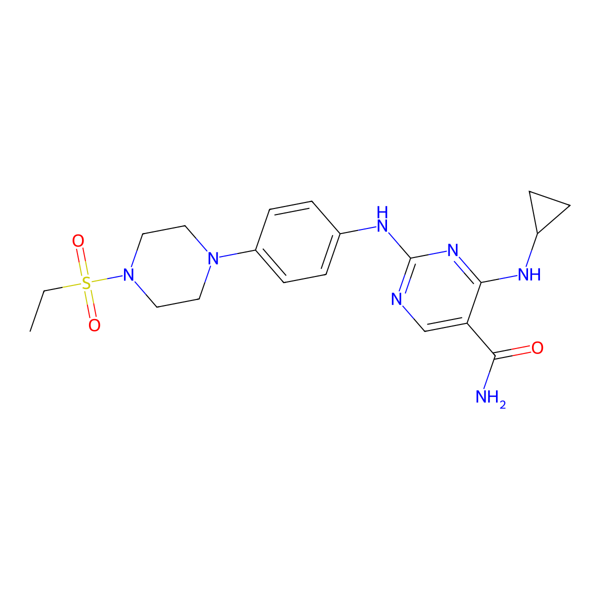Cerdulatinib molecular structure, CAS 1198300-79-6