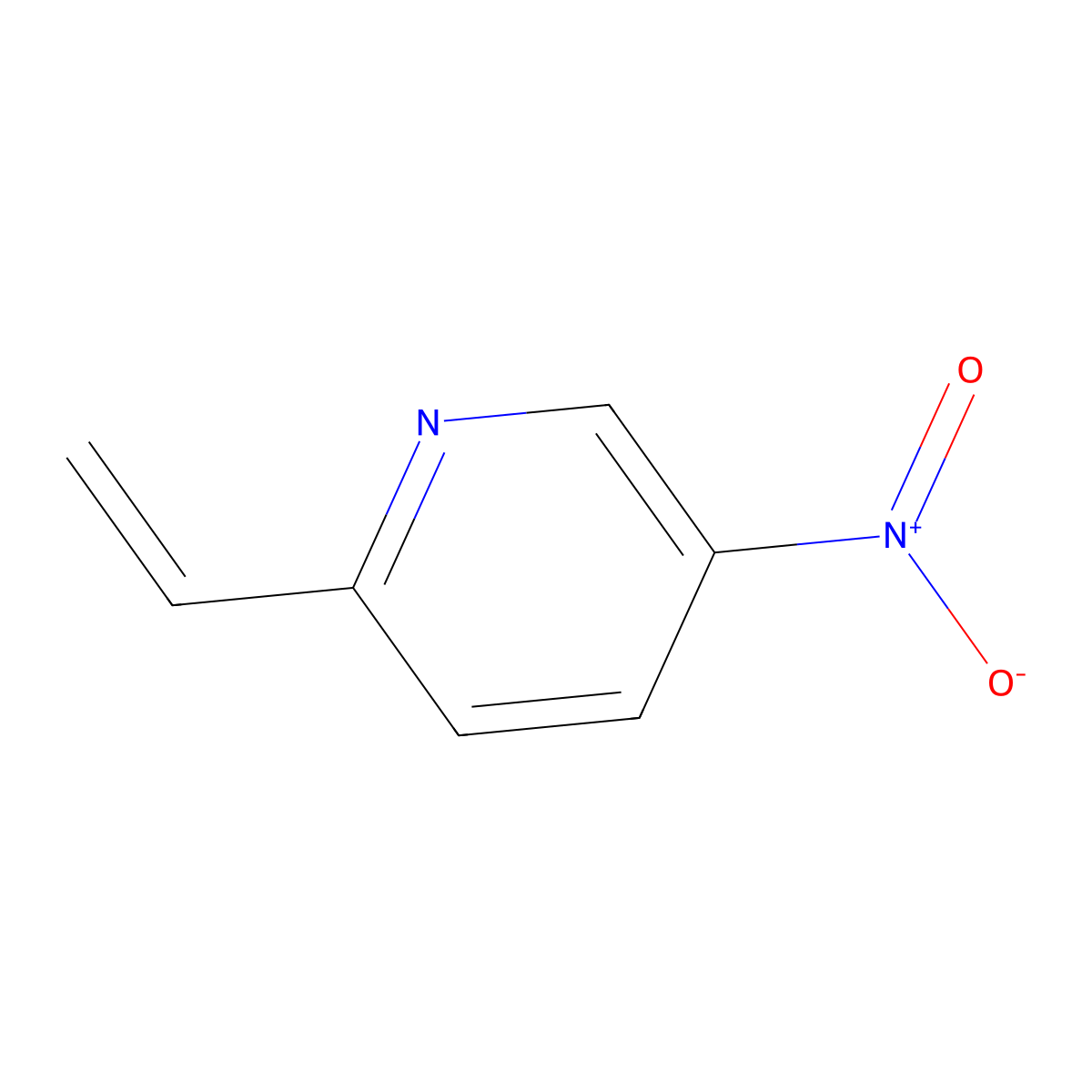 2-Ethenyl-5-nitropyridine molecular structure, CAS 119836-85-0
