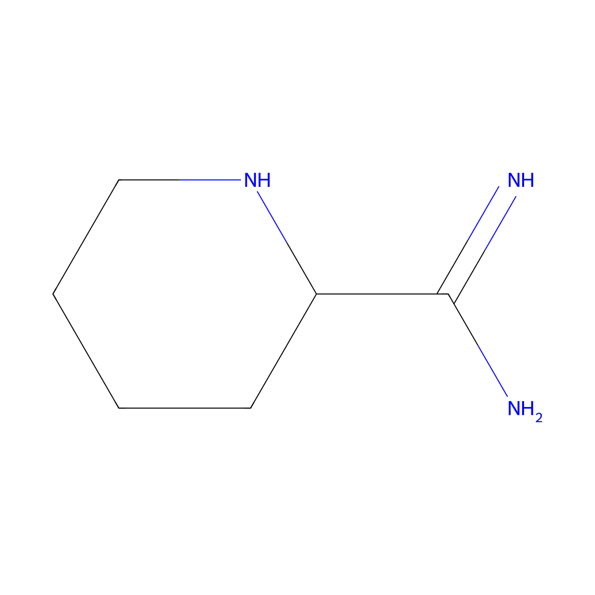 Piperidine-2-Carboximidamide molecular structure, CAS 1198392-03-8