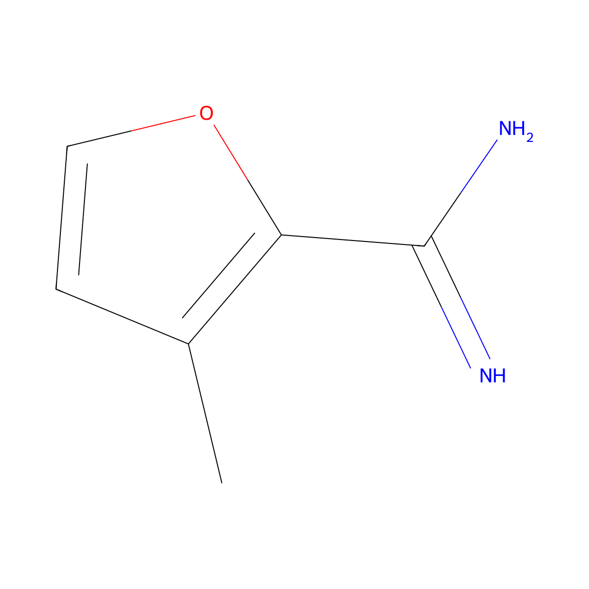 3-Methylfuran-2-carboximidamide molecular structure, CAS 1198392-05-0