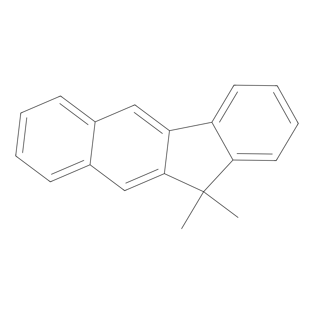 11,11-Dimethyl-11H-benzo[b]fluorene molecular structure, CAS 1198396-38-1