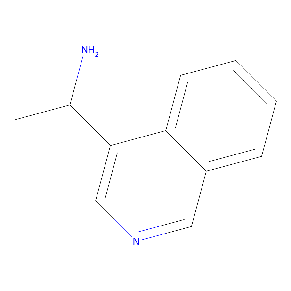 1-(Isoquinolin-4-yl)ethan-1-amine molecular structure, CAS 1198401-35-2