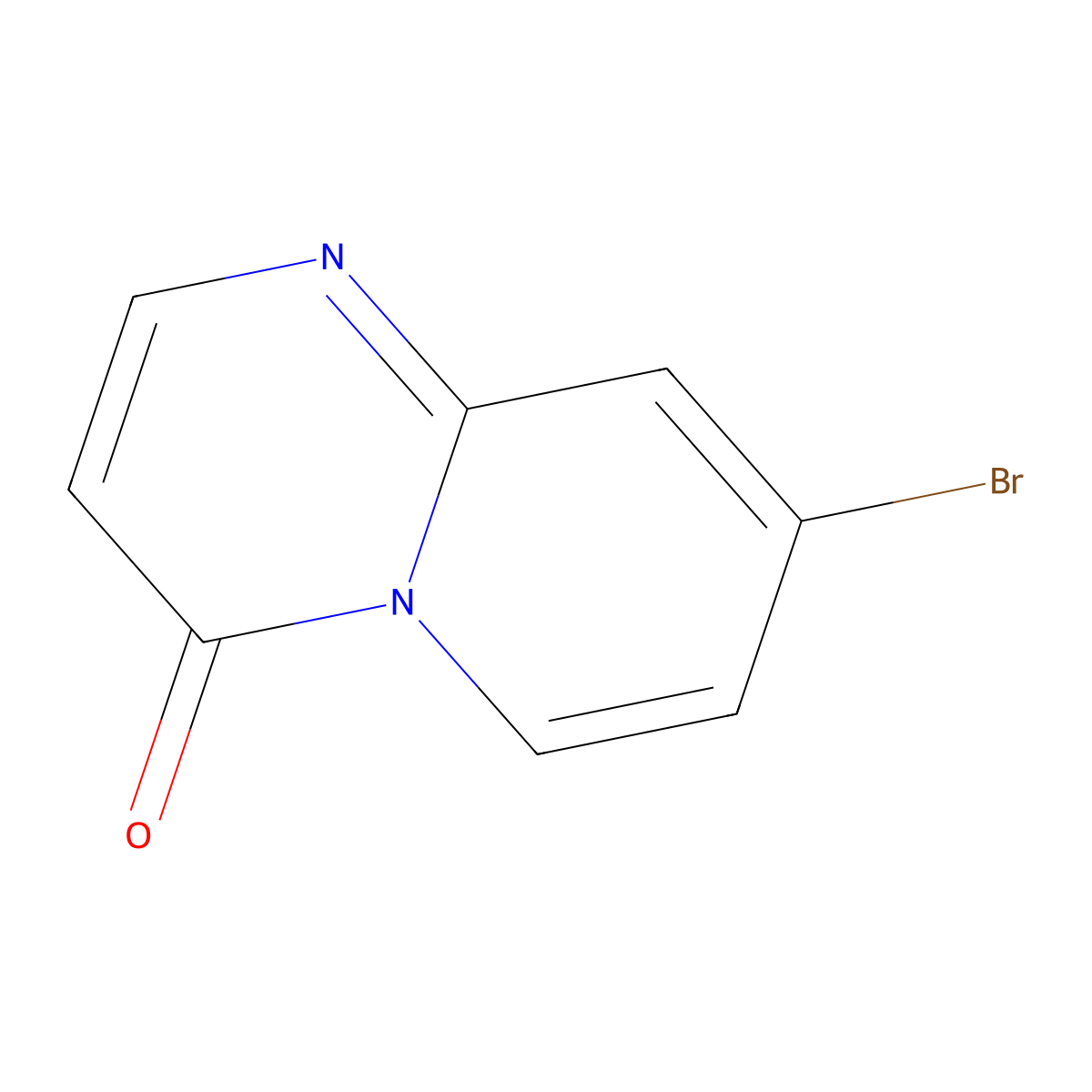 8-Bromo-4H-pyrido(1,2-a)pyrimidin-4-one molecular structure, CAS 1198413-10-3